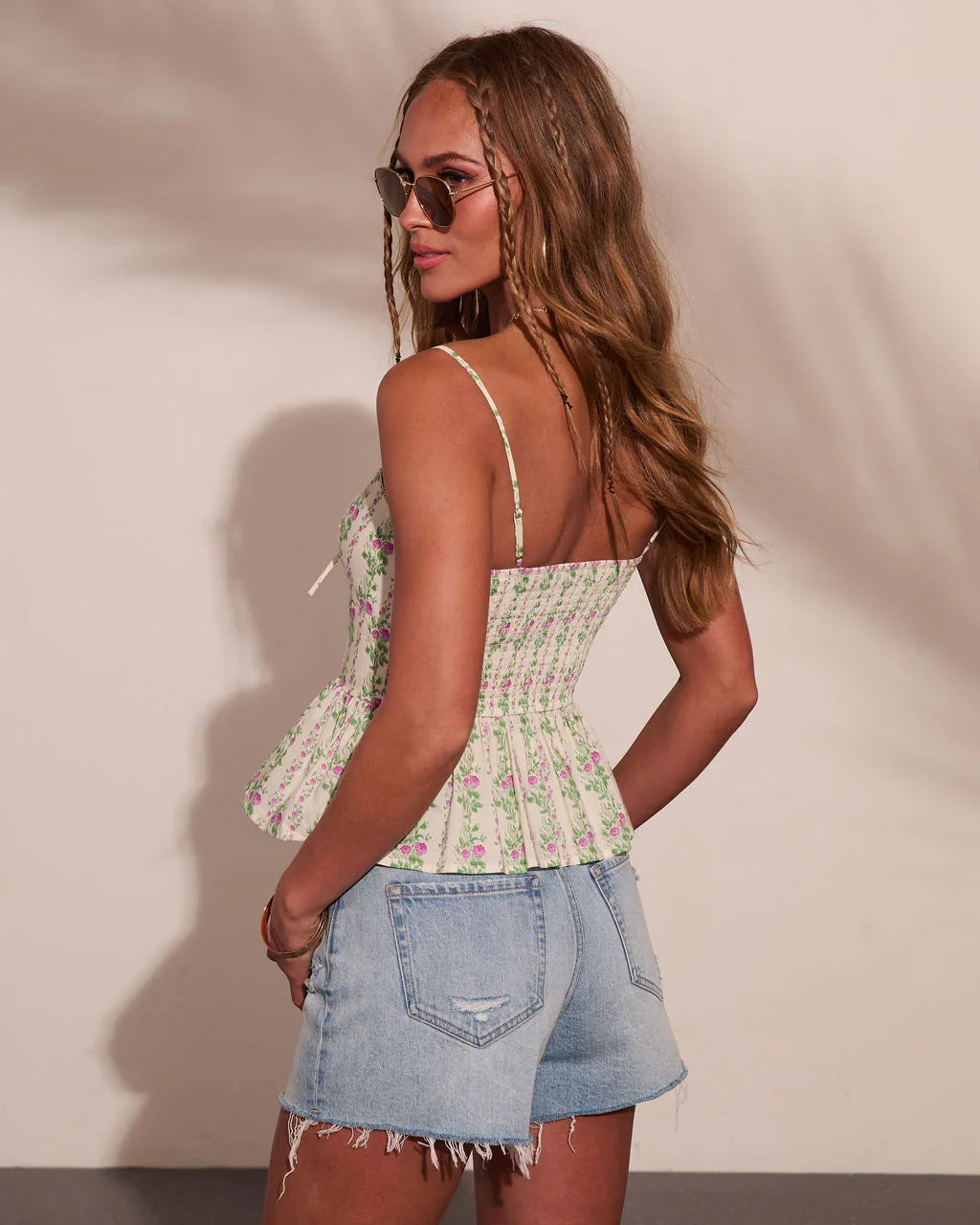 Wildflower Dream Floral Peplum Top