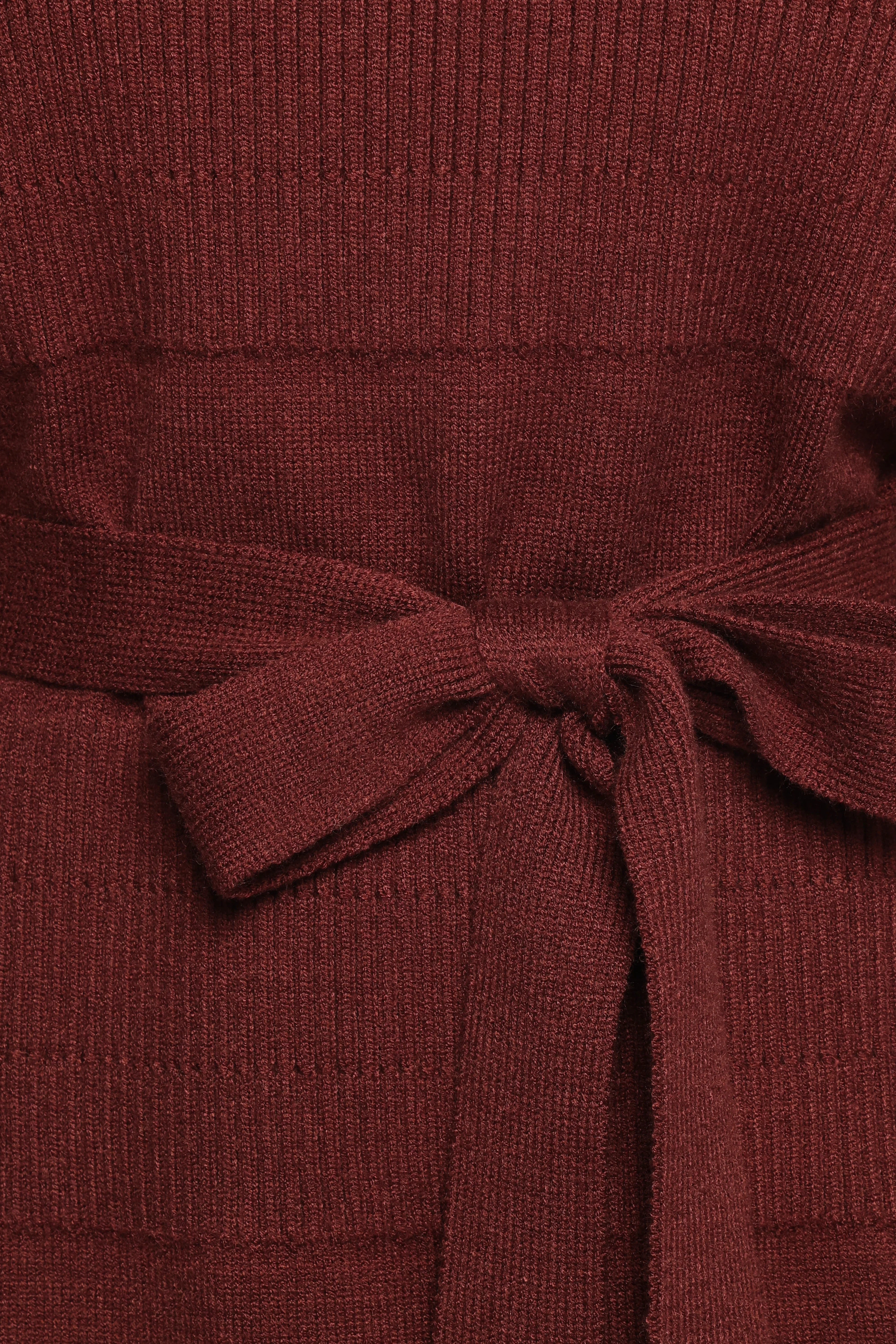 Lucca Mini Sweater Dress Chocolate Brown