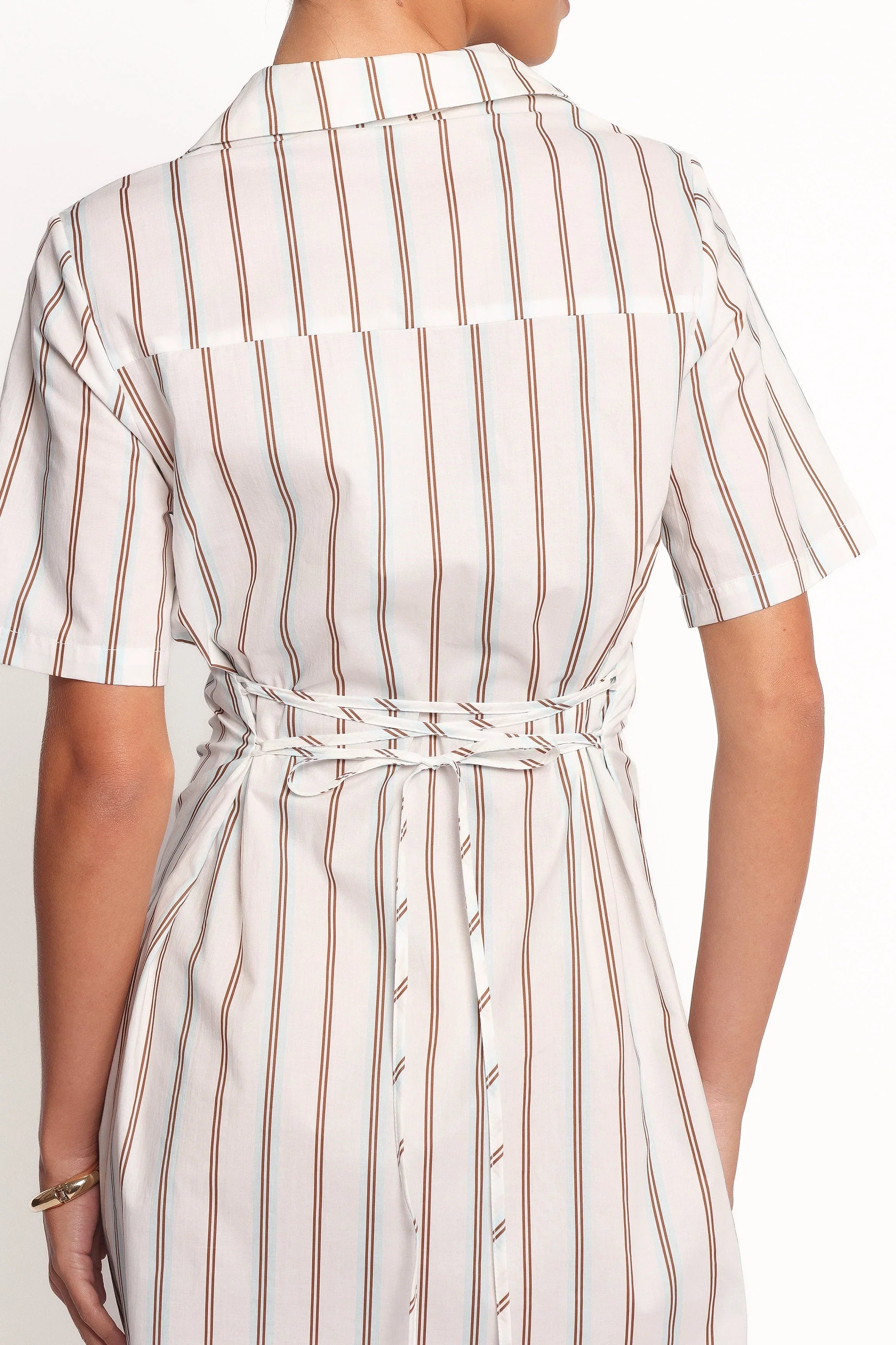 Hayes Mini Dress Blue Stripe