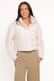 Adi Quilted Jacket Pink Bow