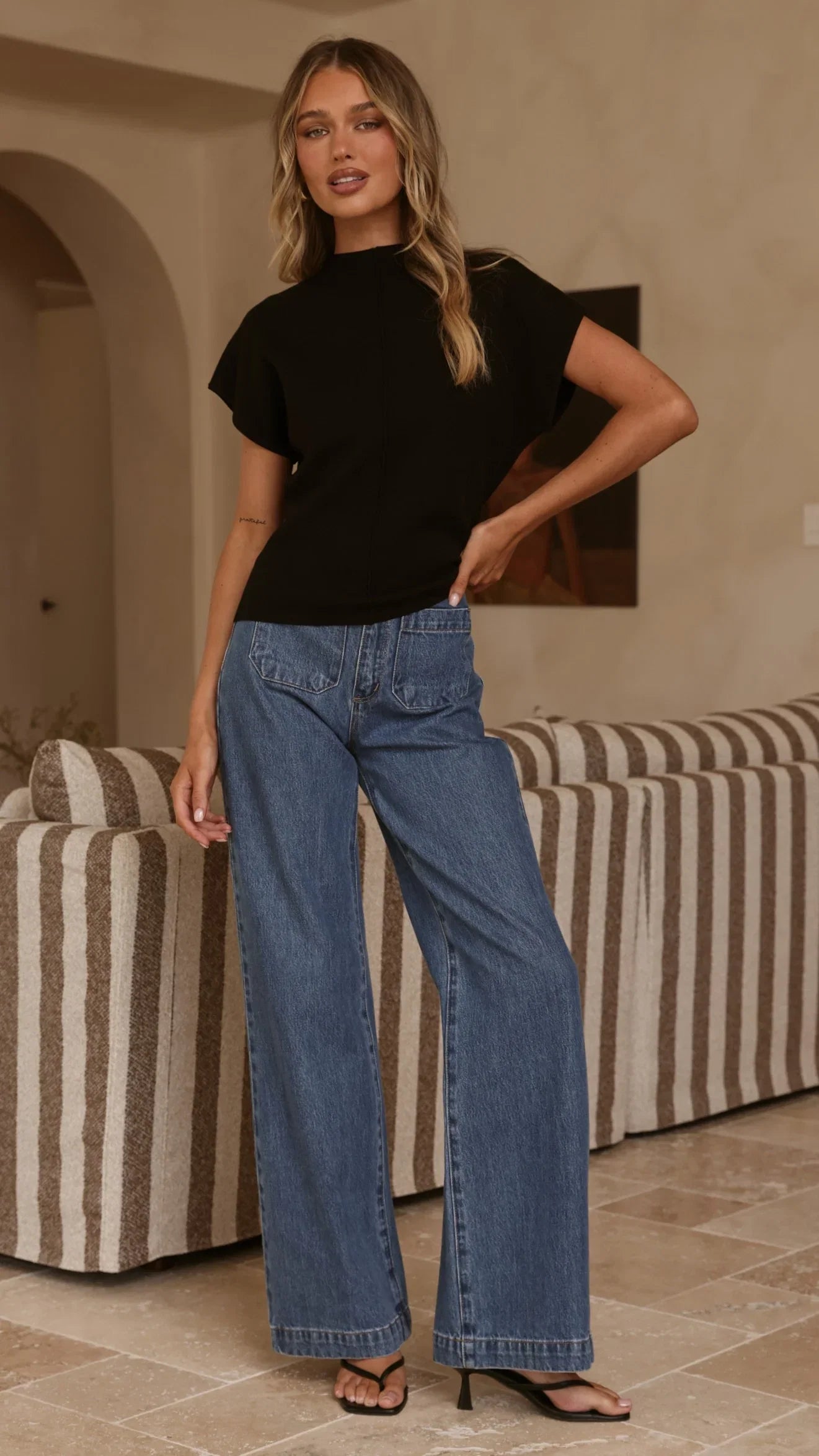 Shiloh Knit Top Black
