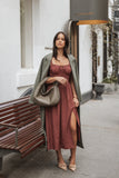 Sofie Midi Dress Brick