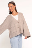 Fern Wide Sleeve Cardigan Mushroom
