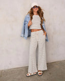 Albion Crop Striped Top