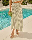 Morning Breeze Striped Maxi Skirt