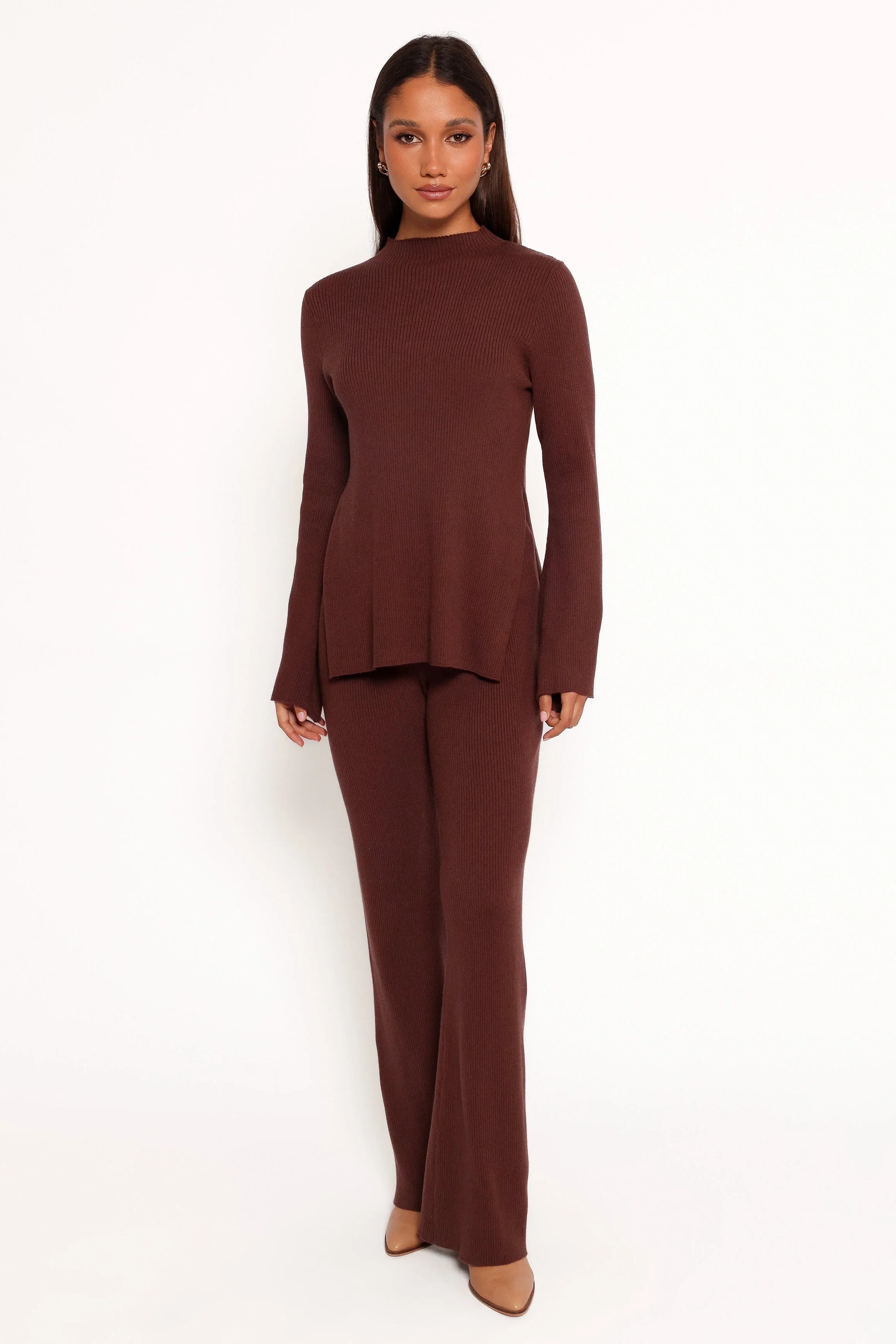 Adrienne Knit Top Chocolate