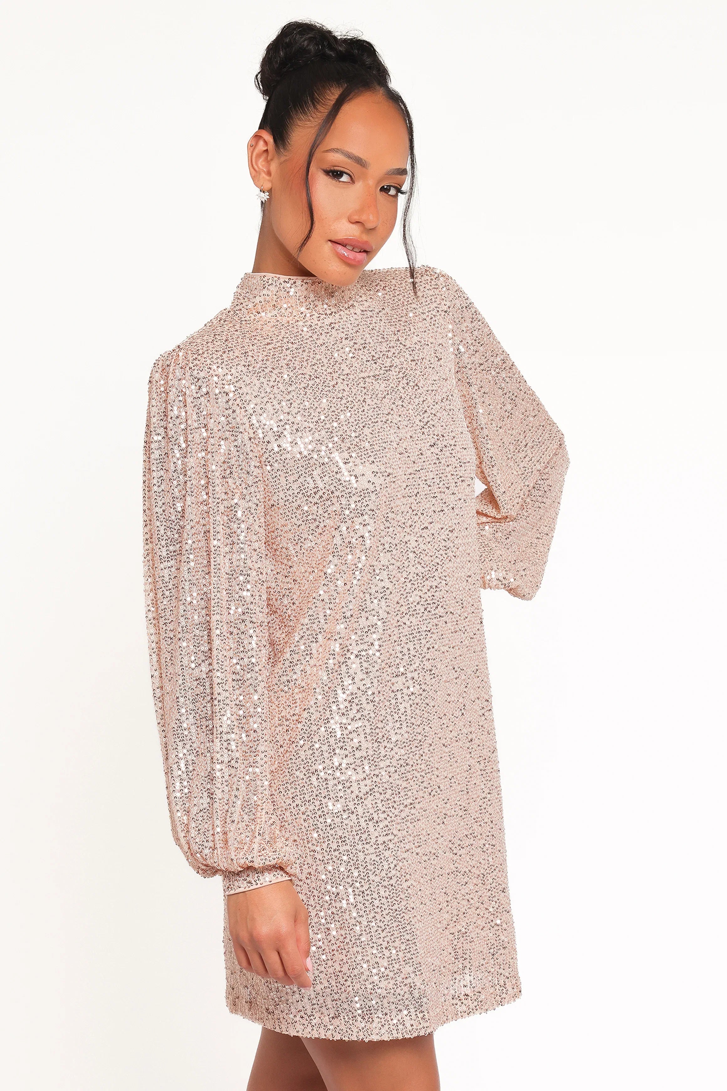 Springfield Mini Dress Gold
