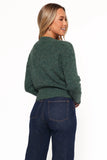 Captivate Knit Sweater Emerald