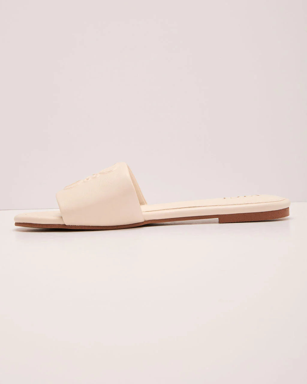 Santorini Sun Faux Leather Tonal Design Sandals