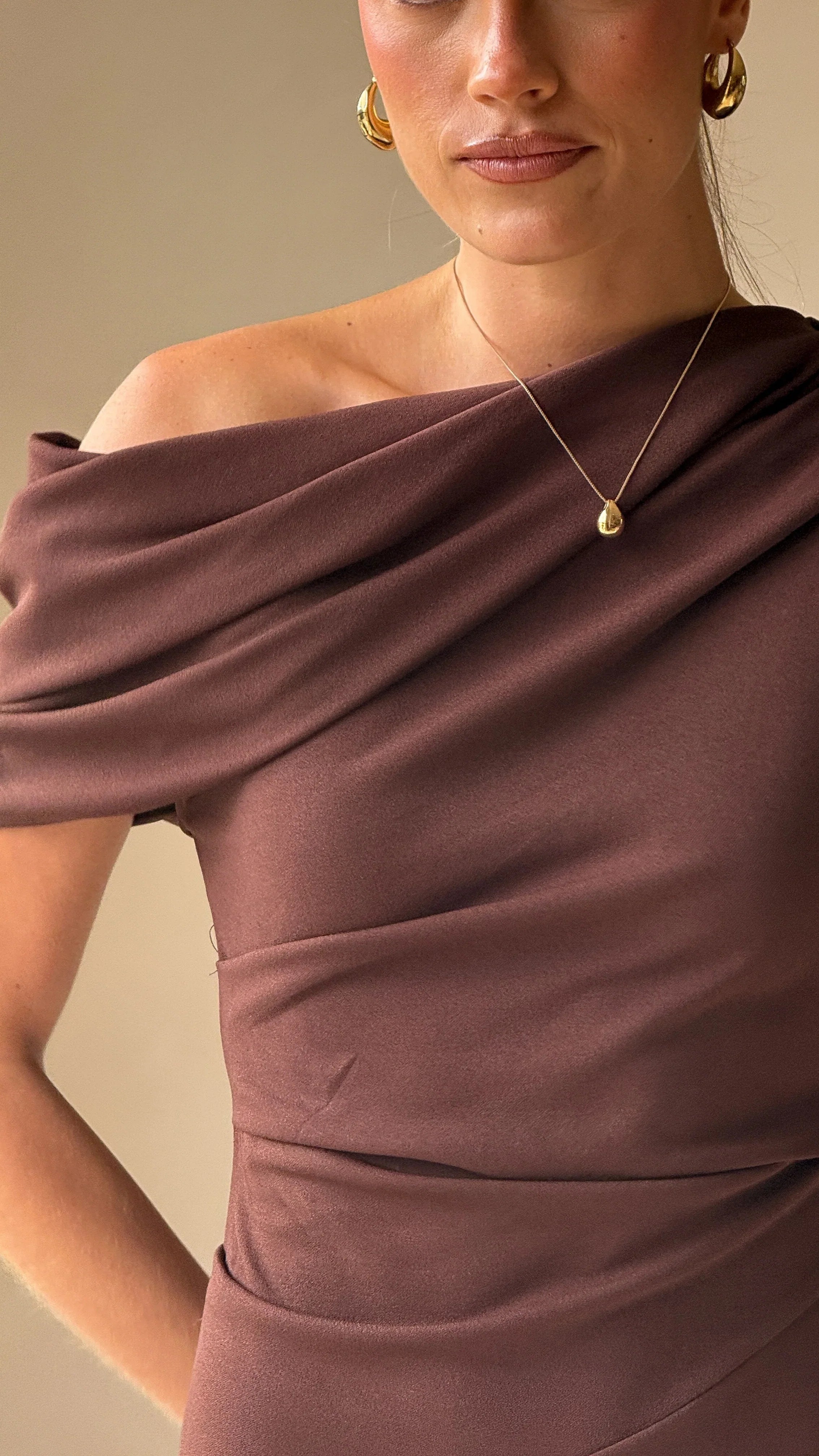 Delilah Maxi Dress Chocolate