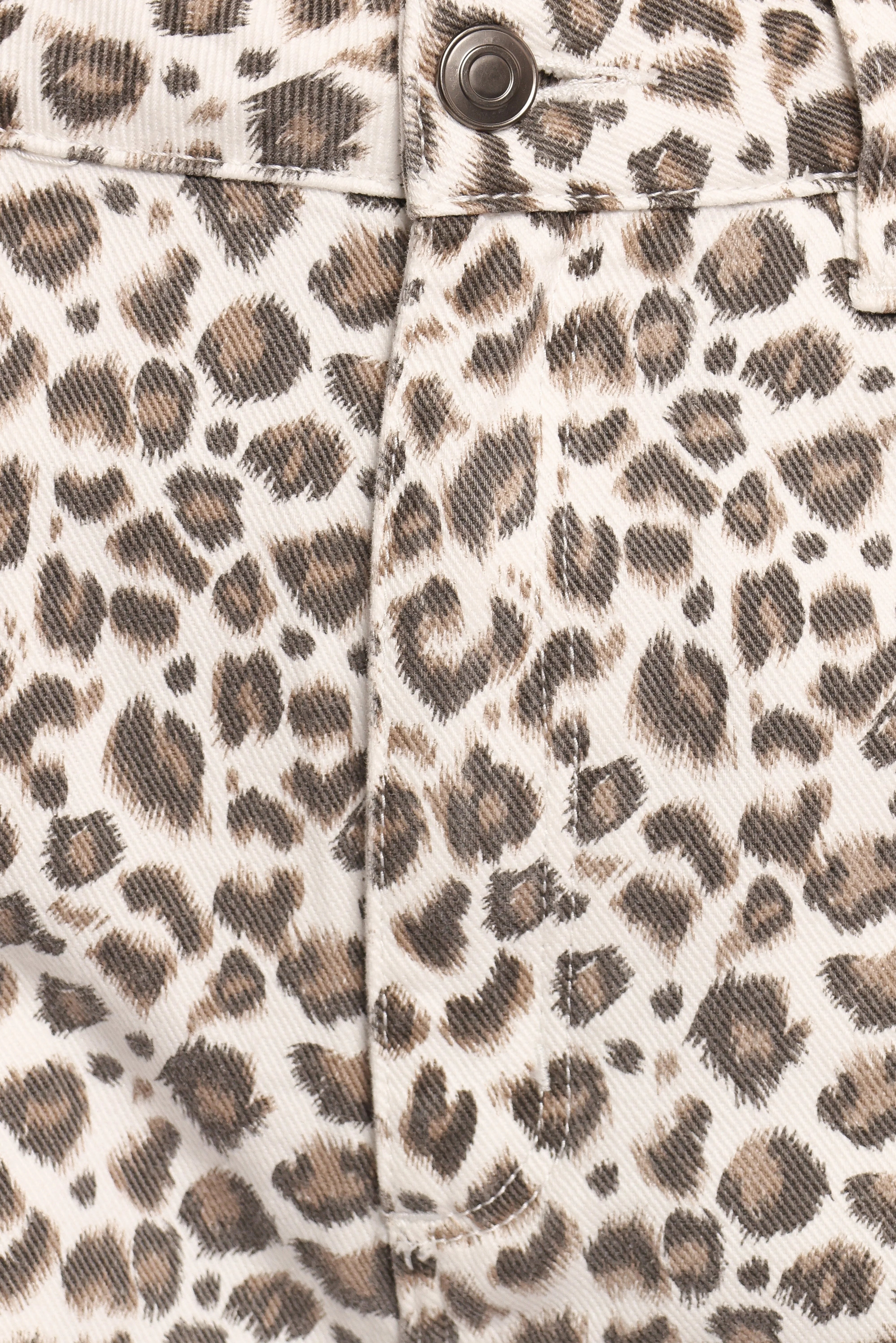 Leila Printed Wide Leg Jean Leopard