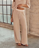 Cloud Nine Striped Drawstring Knit Pants