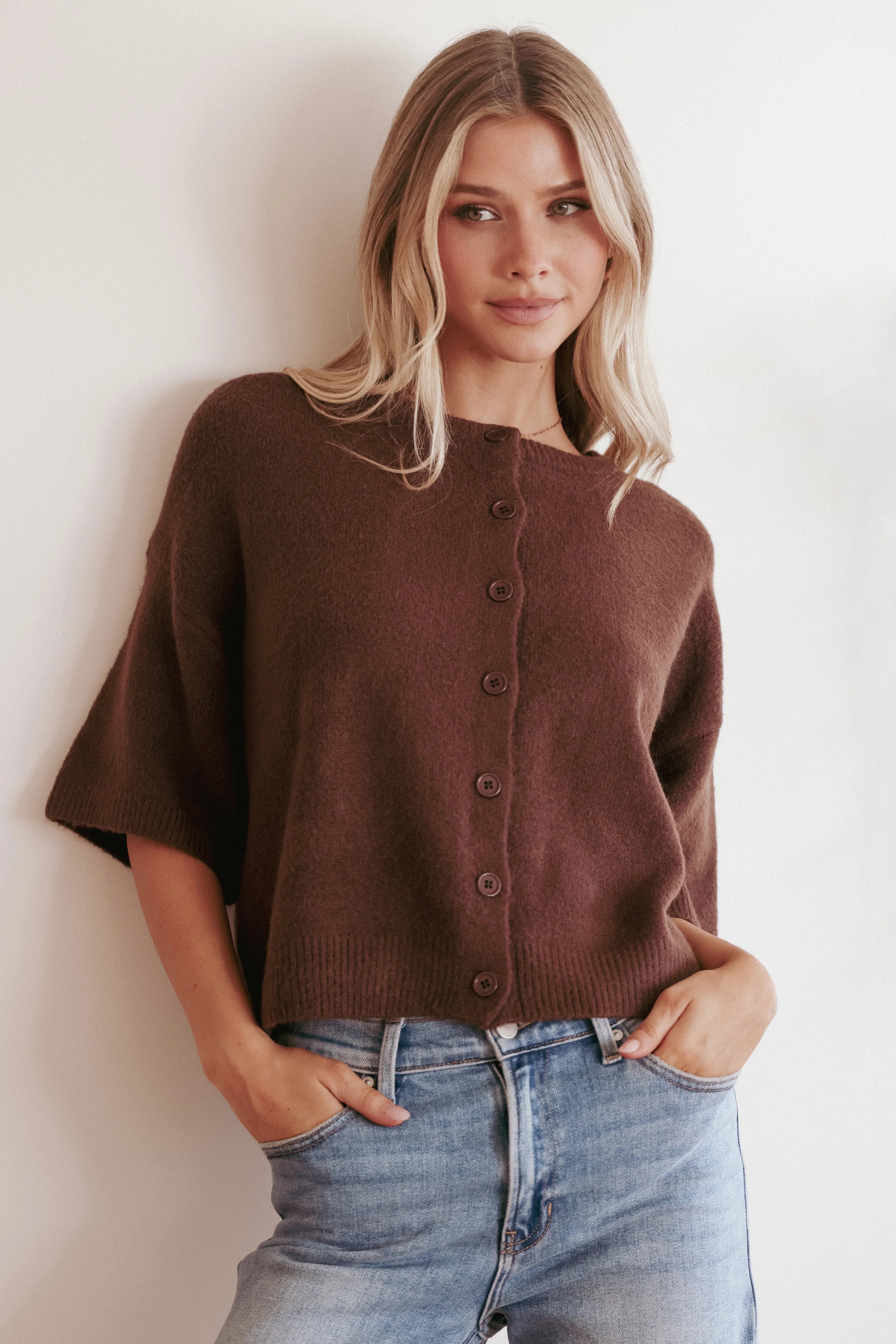 Lilith Knit Top Chocolate Brown