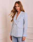 Darling Me Tweed Double Breasted Blazer