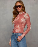Emelie Mesh Floral Top