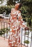 Inala Maxi Dress Brown Floral