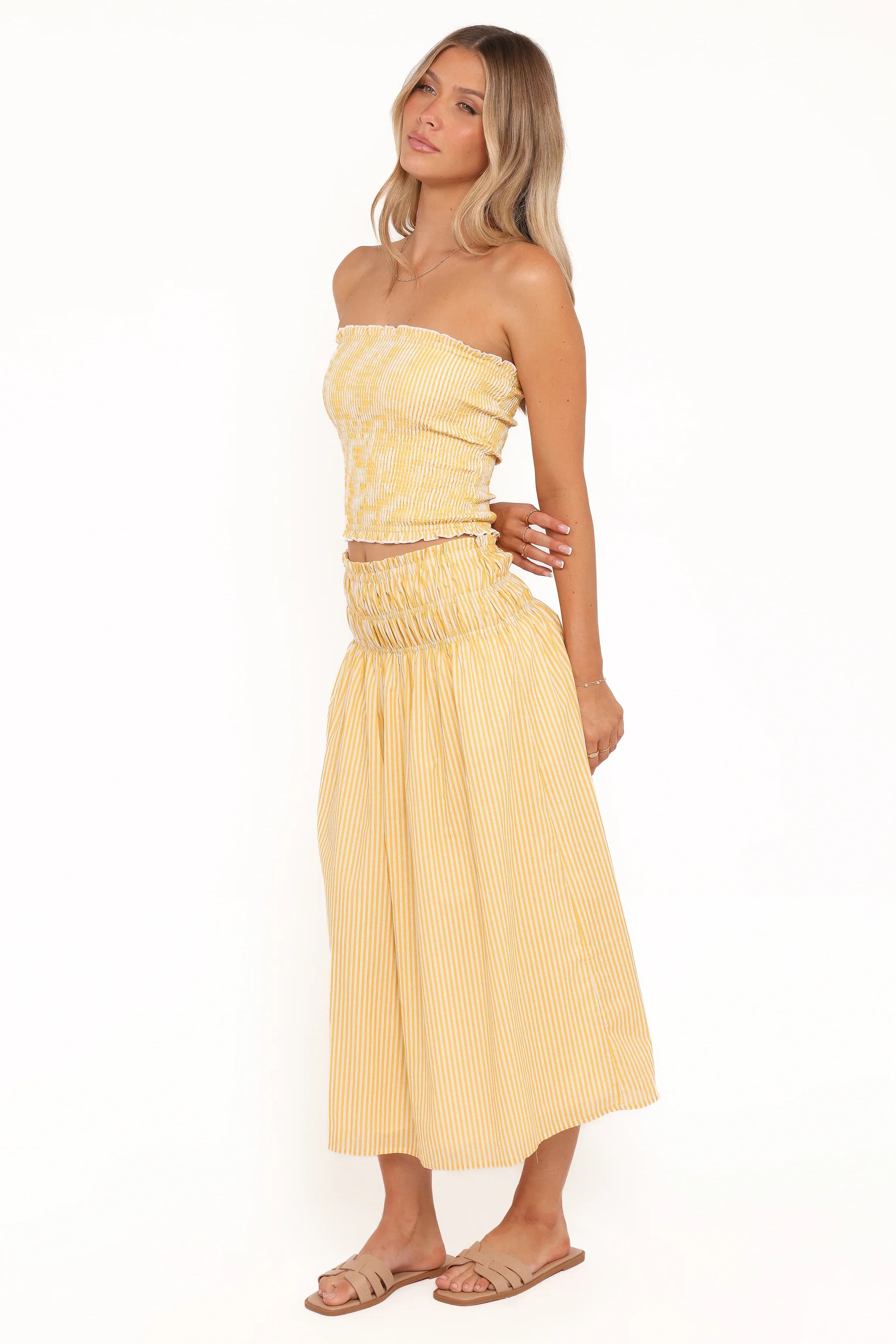Salome Maxi Skirt Mango Stripe