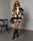 Fading Hour Heavyweight Brushed Plaid Jacket