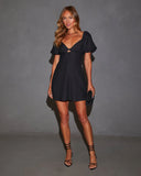 Calista Puff Sleeve Mini Dress