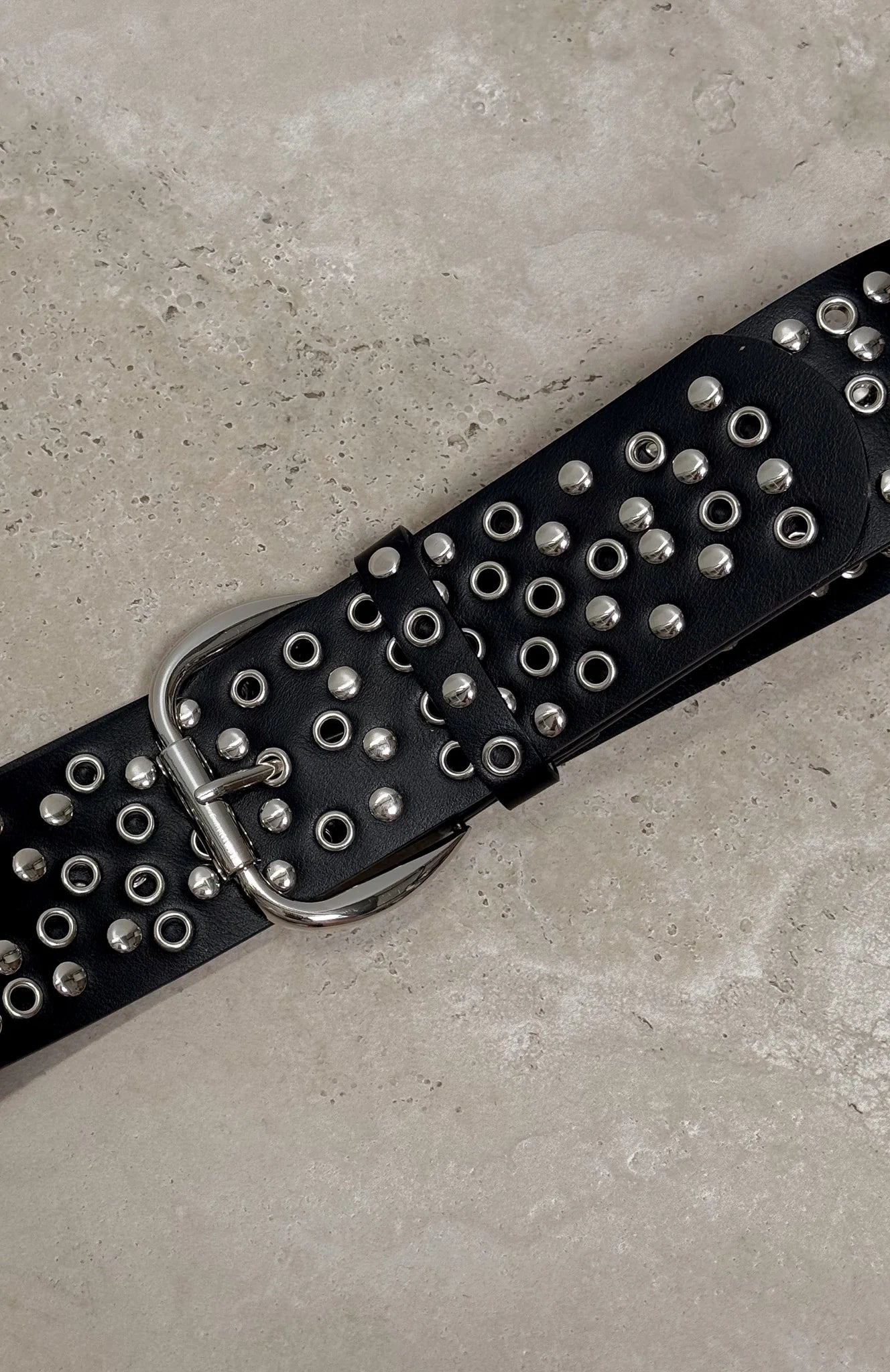 Toto Belt Black Silver