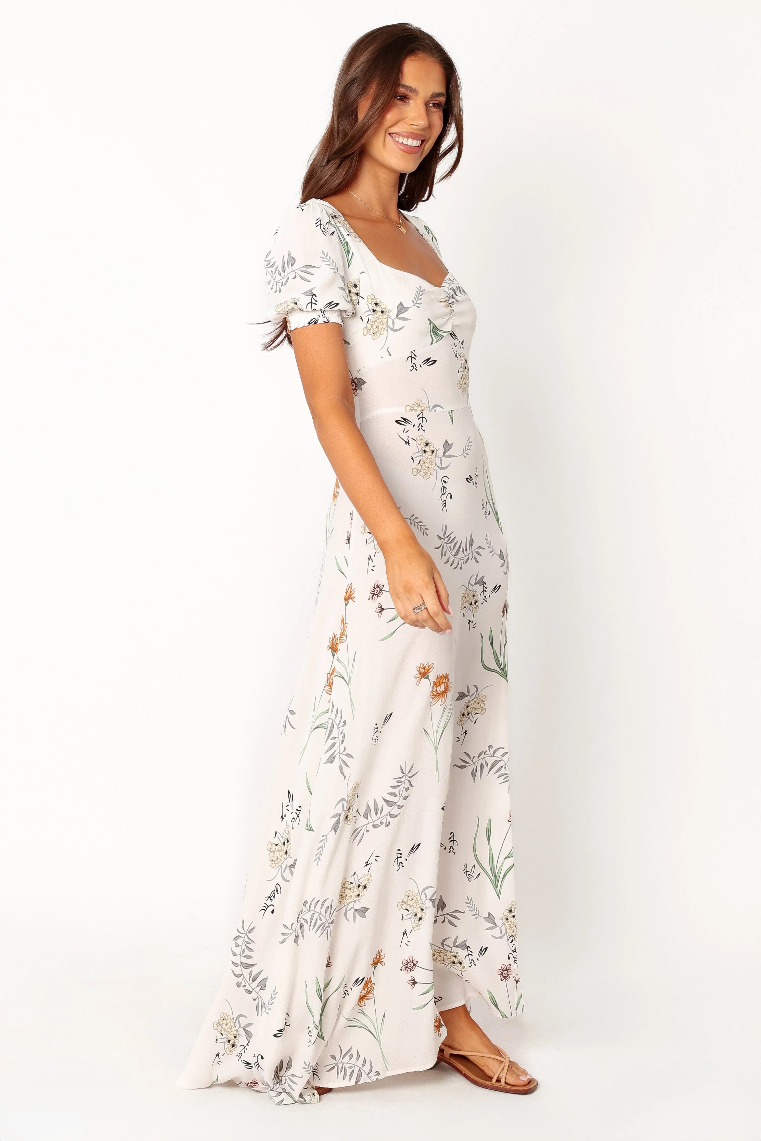 Franklin Maxi Dress White Floral