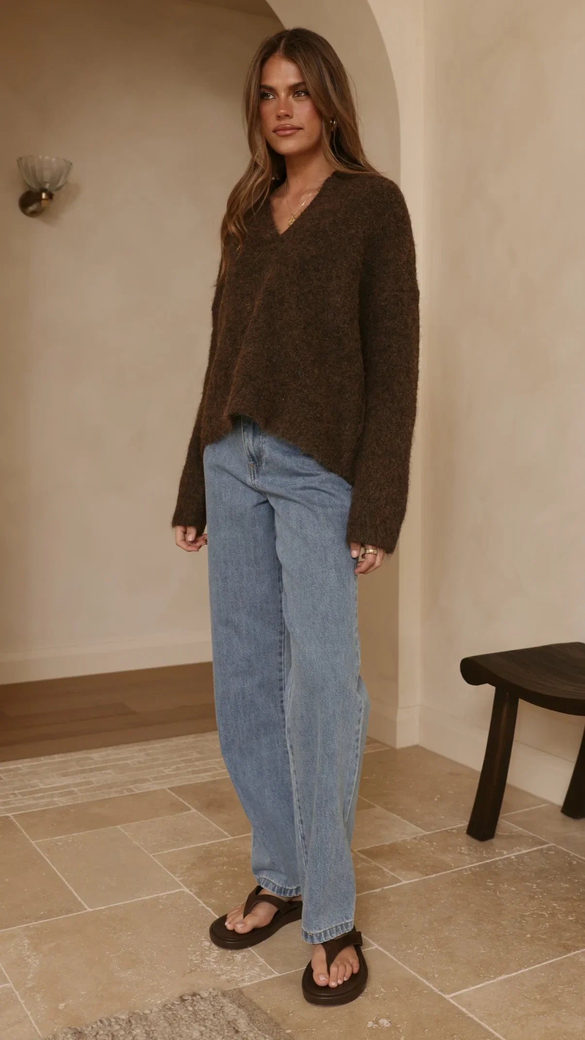 Kouvr Knit Sweater Brown