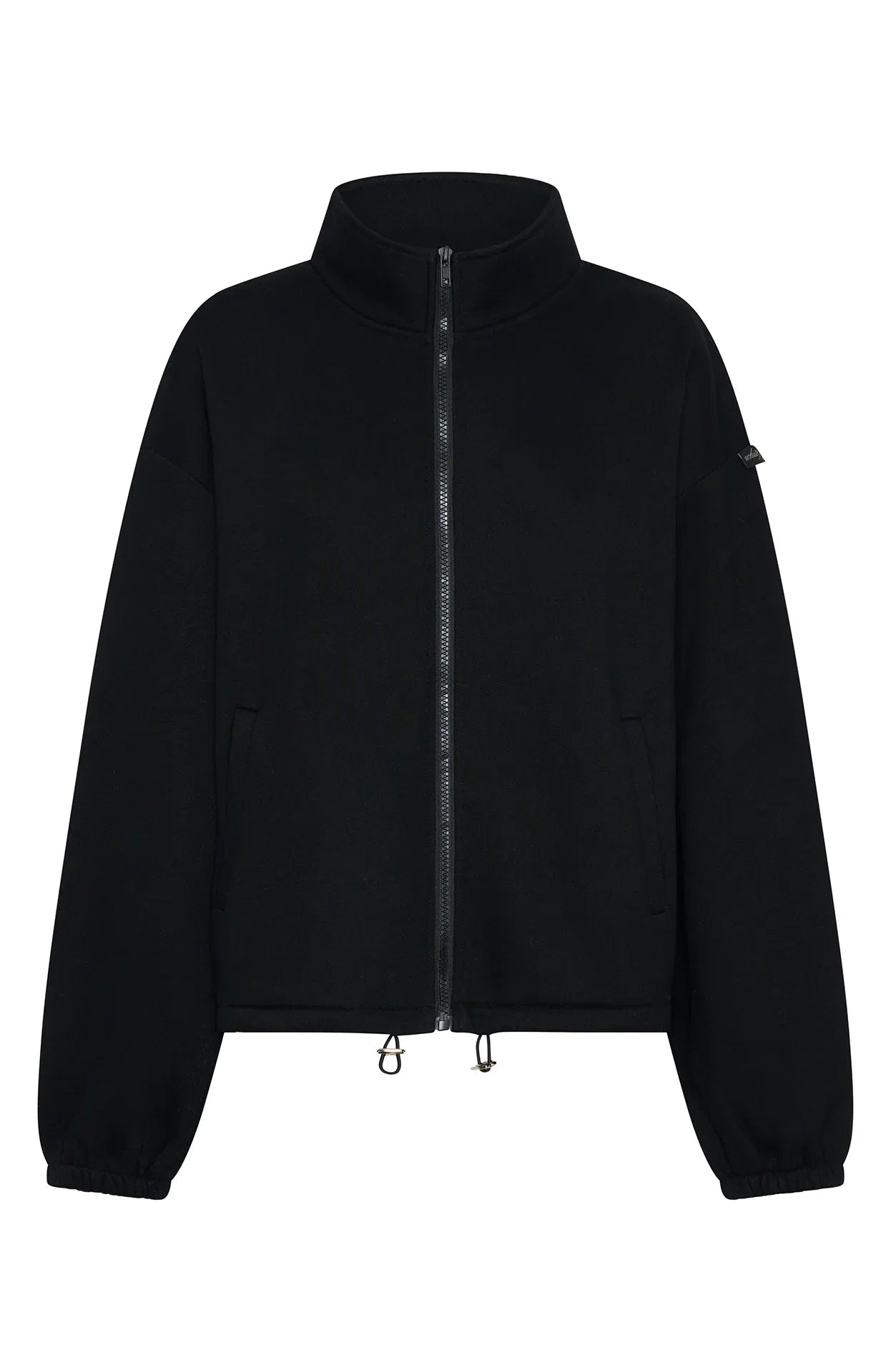 Dont Look Now Zip Front Sweater Black