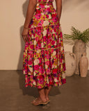 Margot Floral Midi Skirt