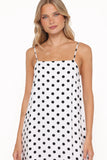 Virgo Maxi Dress White Polka Dot