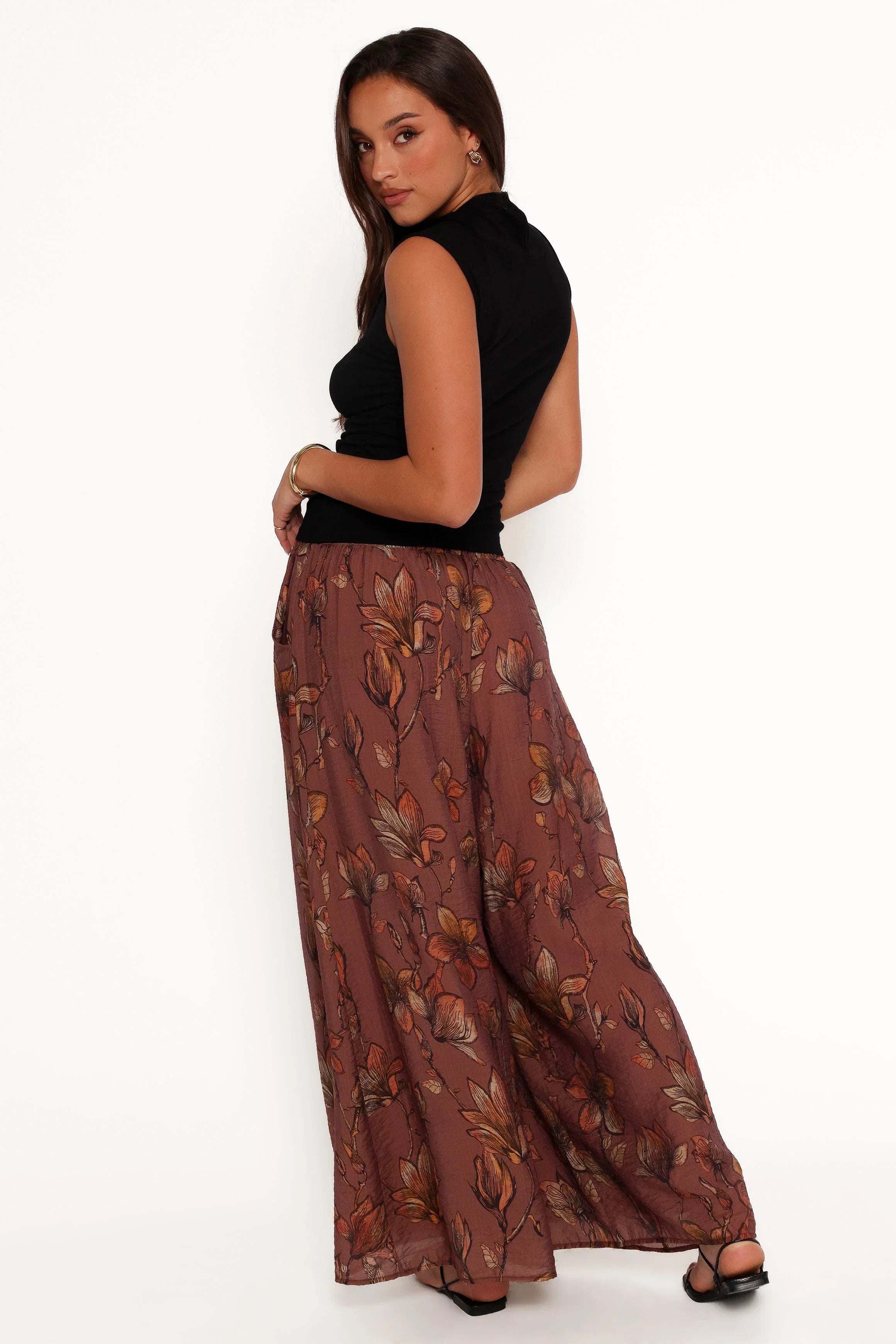 Larson Pant Brown Floral