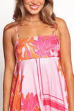 Elanor Maxi Dress Pink Orange
