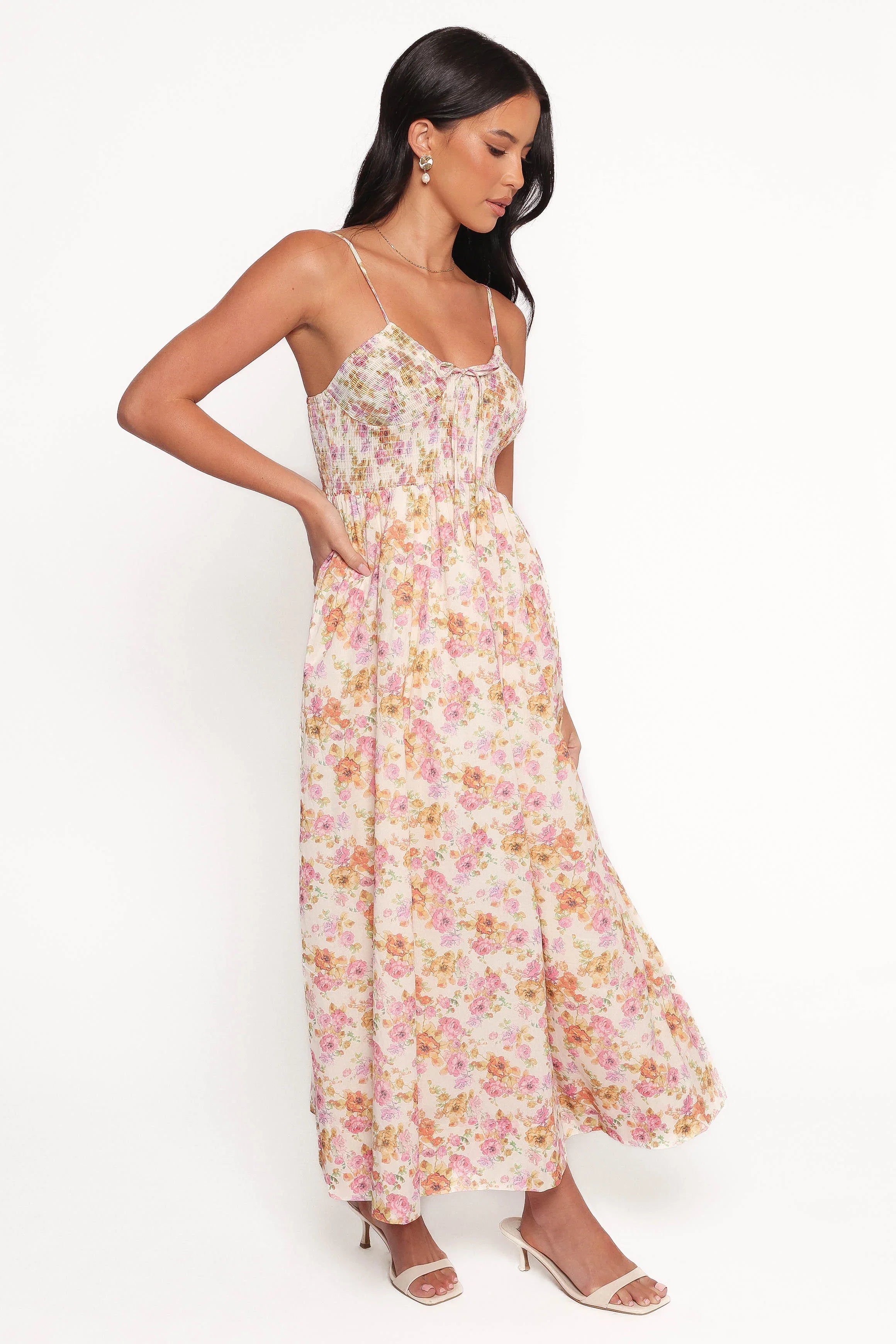 Salaca Maxi Dress Pink Orange