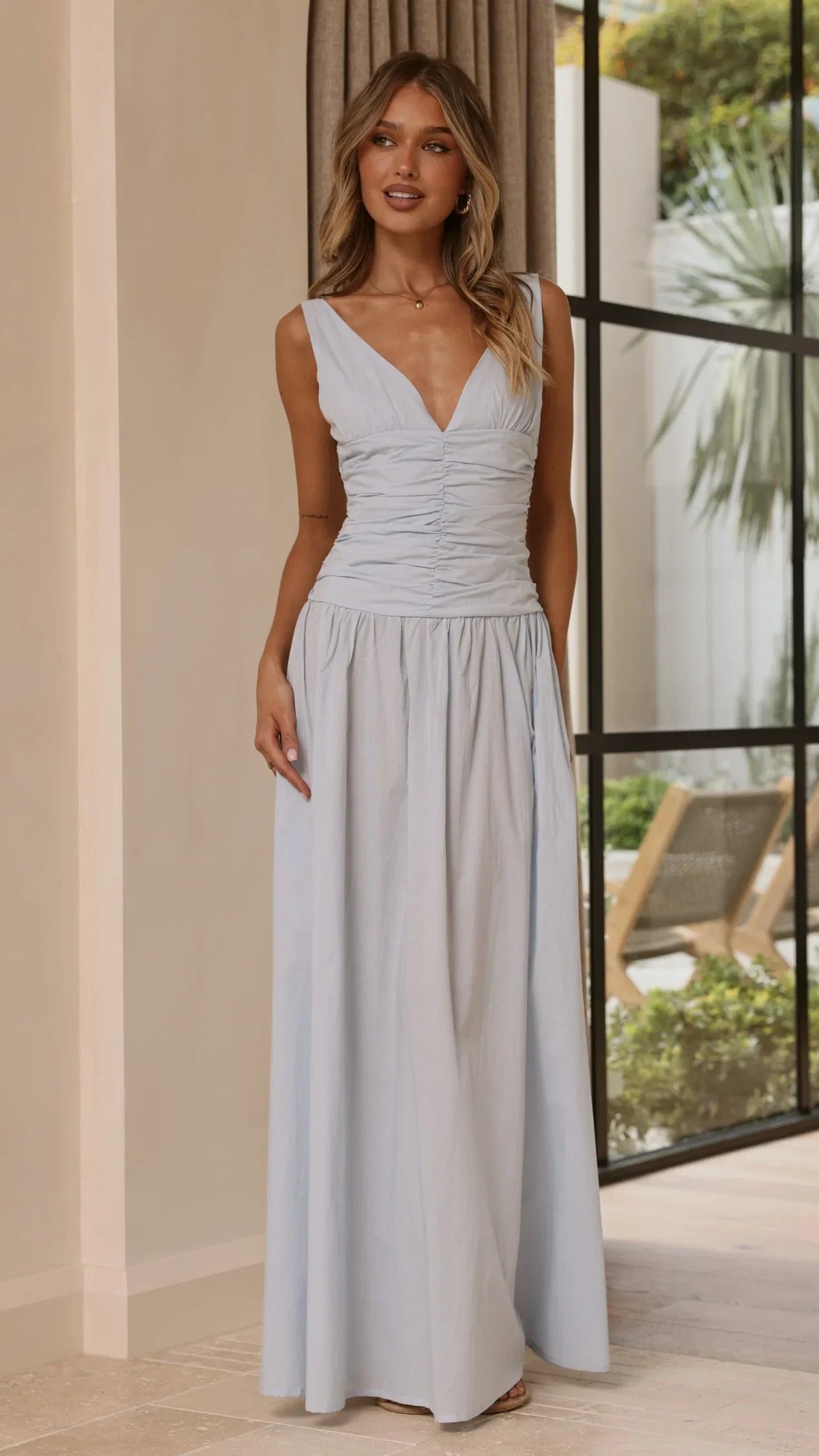 Sanya Maxi Dress Blue