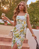 Maisy Wrap Tie Midi Dress