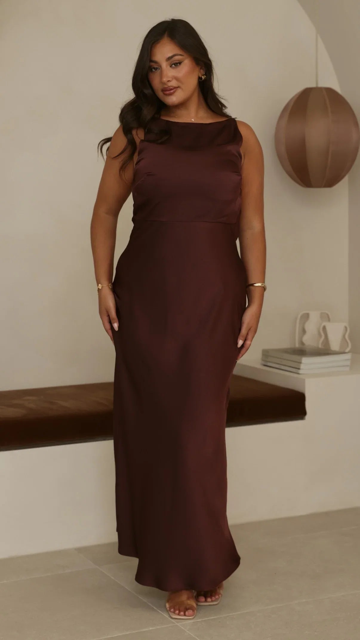 Sia Maxi Dress Chocolate