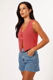 Kendall Knit Top Red