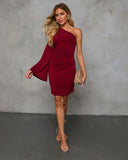See You Now One Shoulder Mini Dress