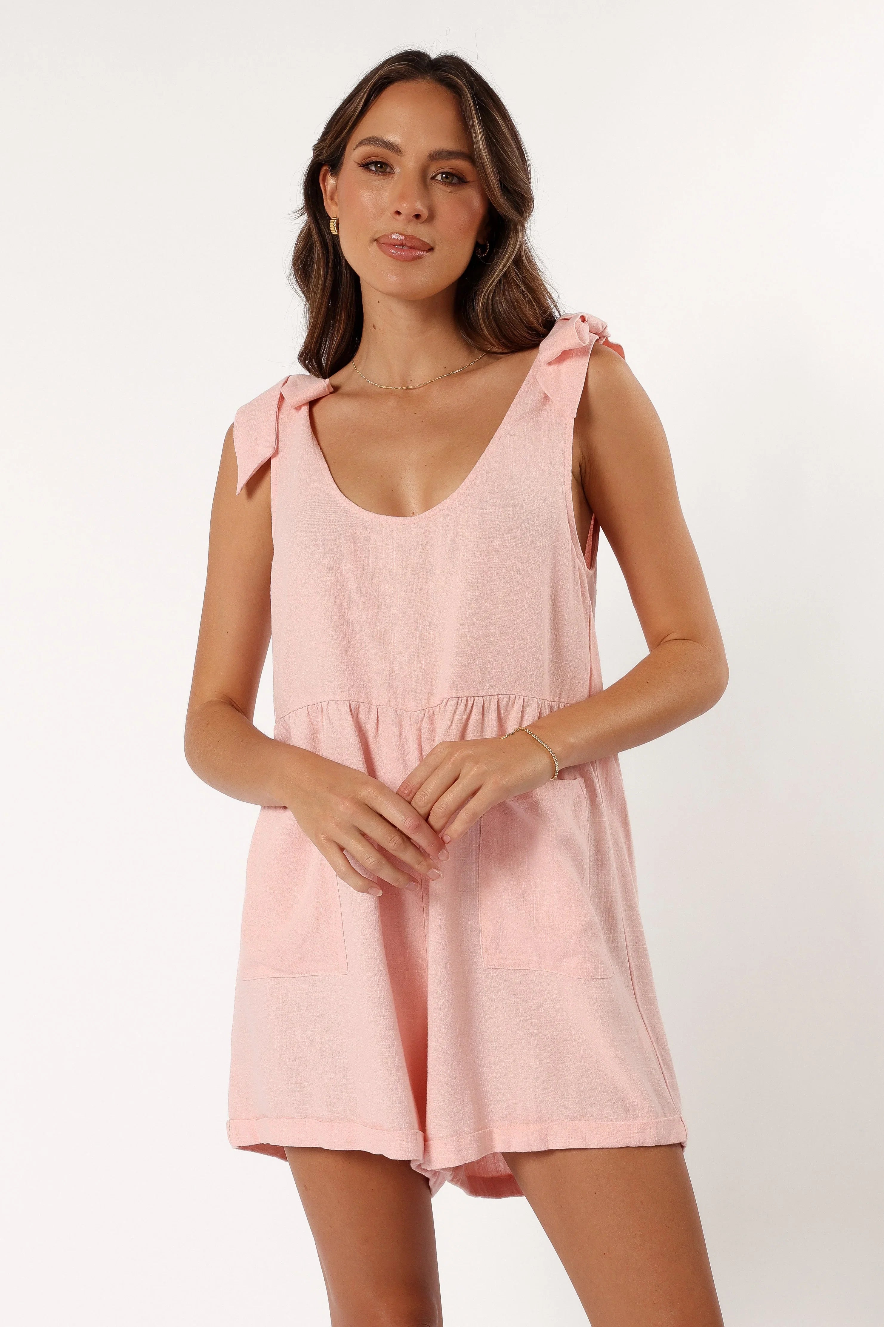 Lindy Romper Pink