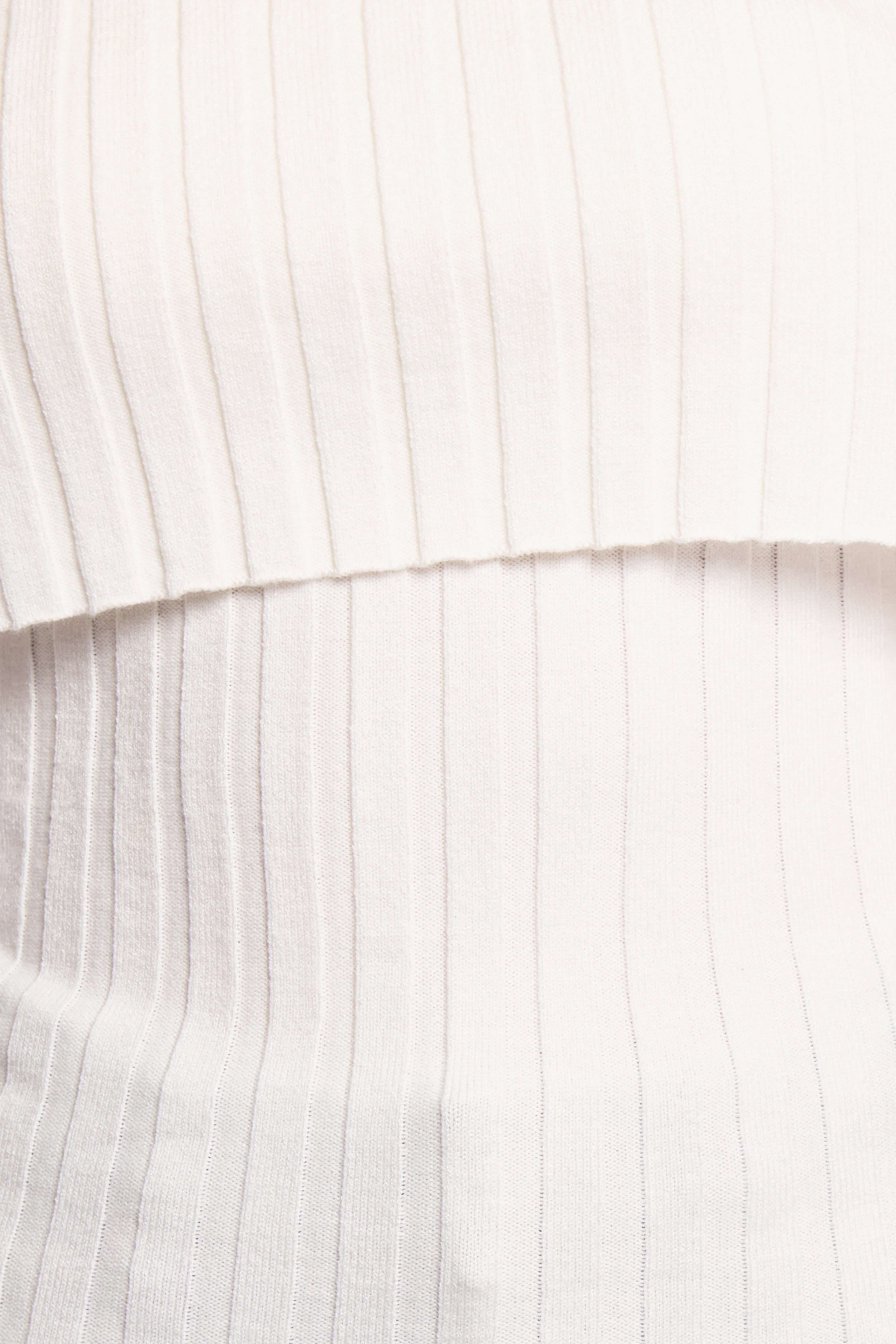 Inora Off Shoulder Knit Top White