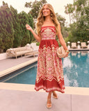 Cinderlight Fit And Flare Midi Dress