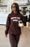 Winning Team Oversized Hoodie Chocolate