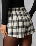 Arden Muse Plaid Tweed Shorts