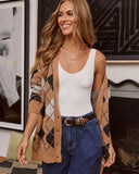 Chai Dream Argyle Cardigan