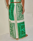 Relaxed Riviera Tropical Print Relaxed Drawstring Pant