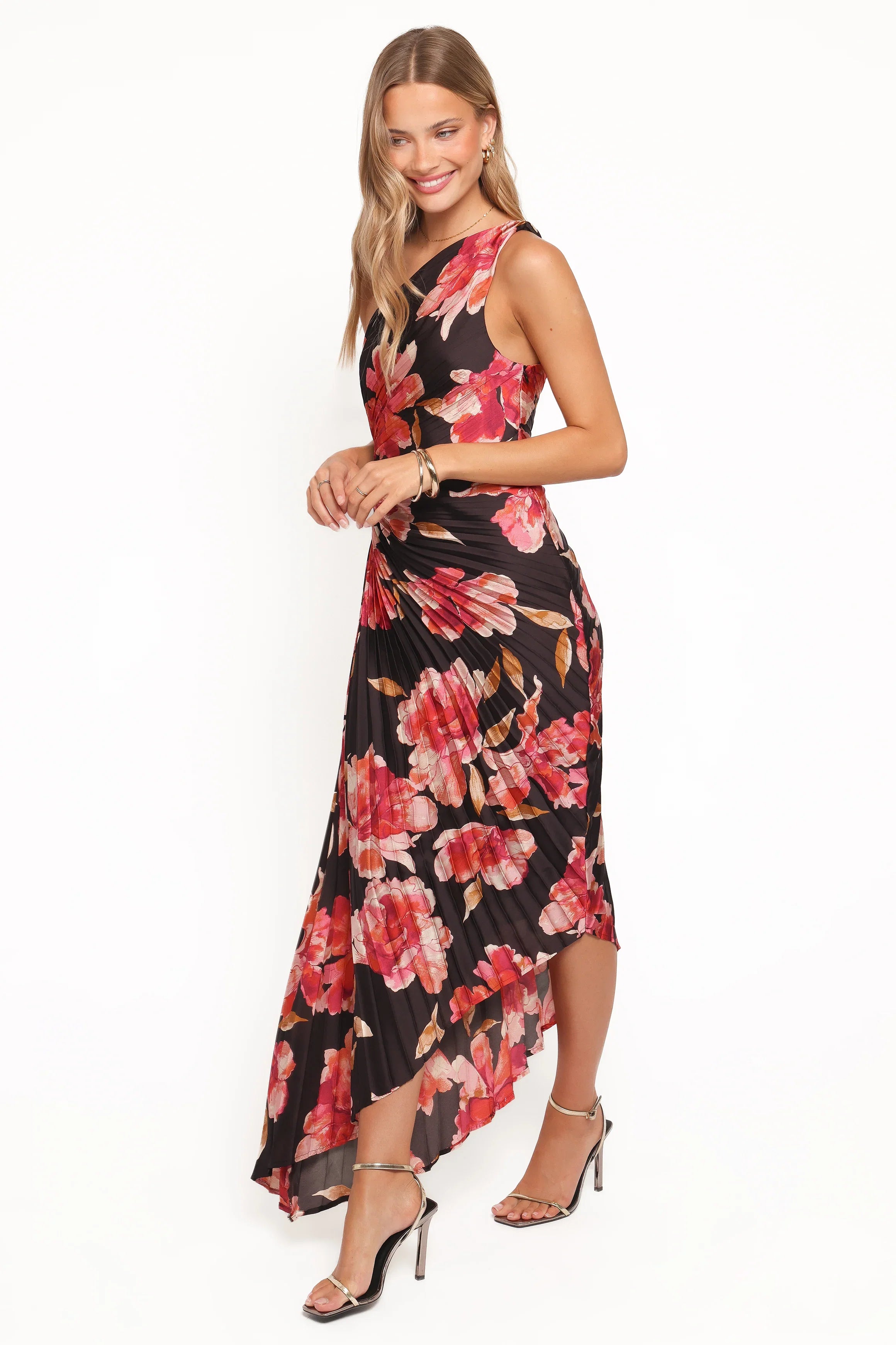 Kleo One Shoulder Maxi Dress Midnight Orchid