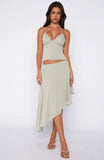 Hidden Grace Midi Skirt Sage