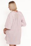 Doran Mini Dress Beige White