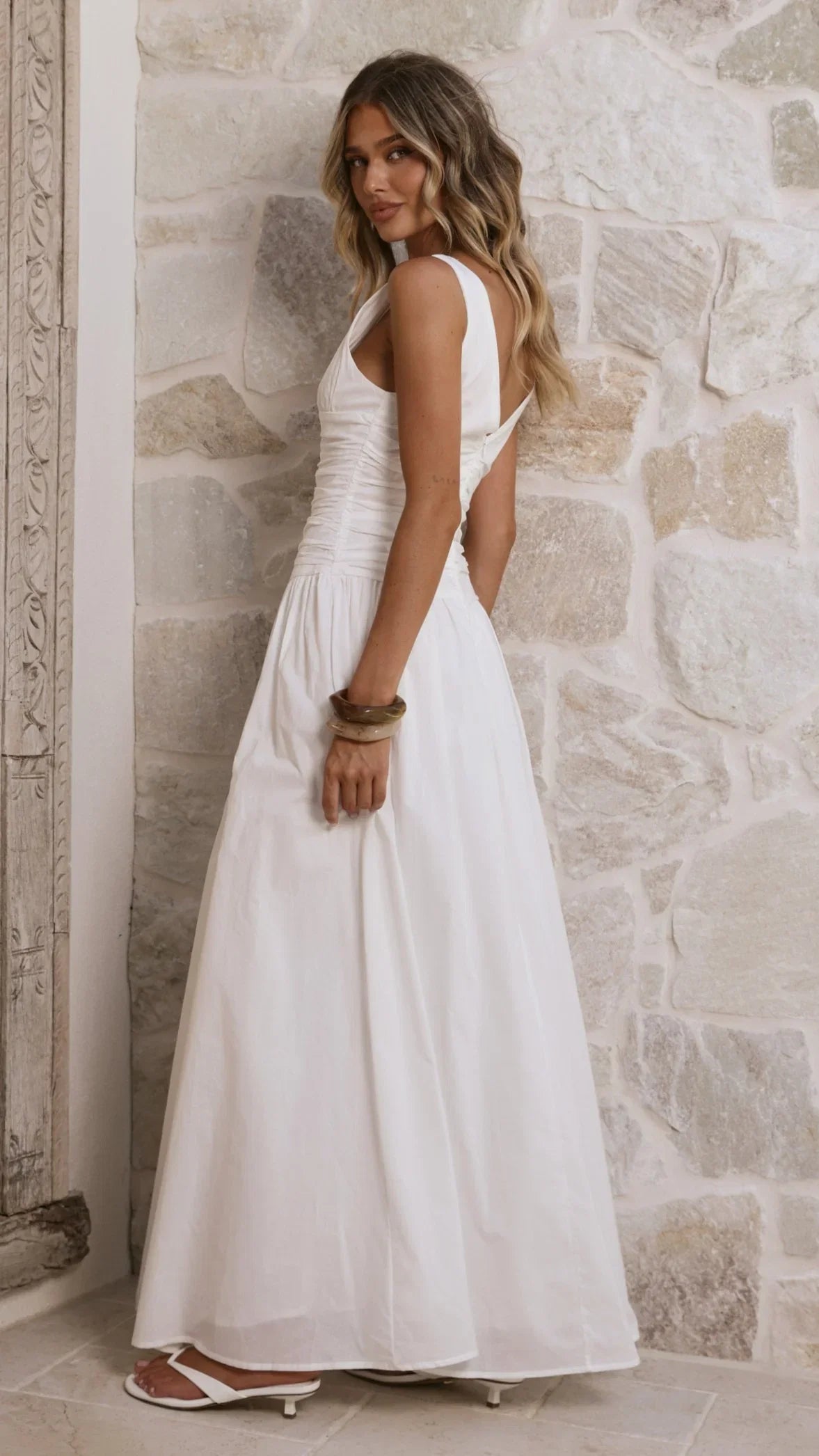 Sanya Maxi Dress White