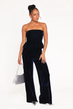 Sutton Strapless Pant Set Midnight Blue Velvet