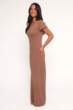 Lowell Knit Maxi Dress Mocha